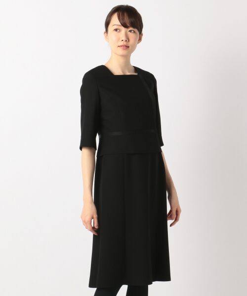 BLACK FORMAL / ブラックフォーマル セットアップ | 【2018年WEB限定】ハイカラットドビーボーダー ジャケット＋ワンピース | 詳細4