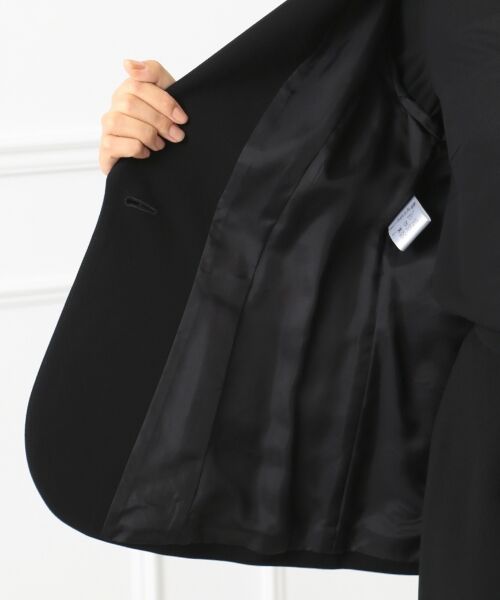 BLACK FORMAL / ブラックフォーマル テーラードジャケット | 【ゆったりサイズも】NOIE15平二重 テーラードジャケット | 詳細27