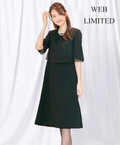 【WEB限定/洗える】日本製 75dシフォン ワンピース