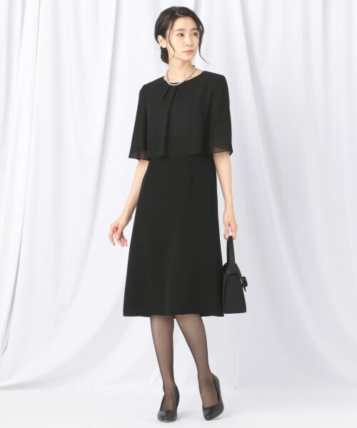 BLACK FORMAL / ブラックフォーマル ドレス | 【WEB限定/洗える】日本製 75dシフォン ワンピース | 詳細10