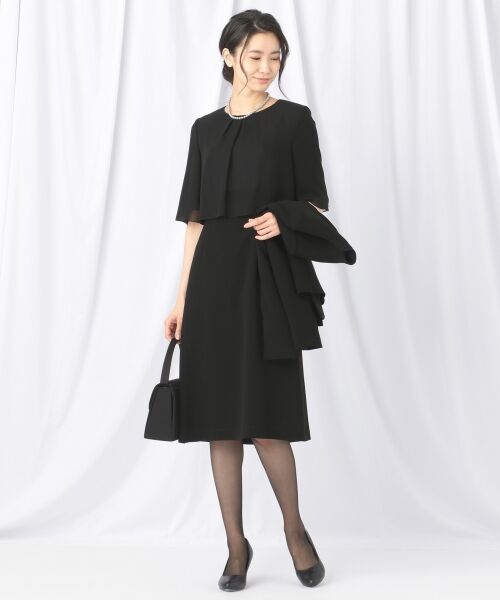 BLACK FORMAL / ブラックフォーマル ドレス | 【WEB限定/洗える】日本製 75dシフォン ワンピース | 詳細12