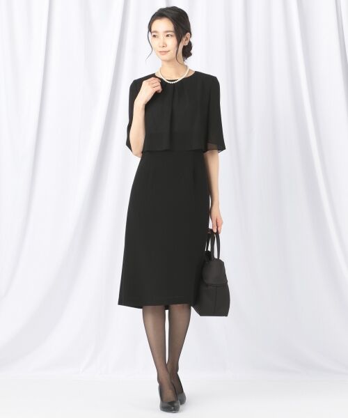 BLACK FORMAL / ブラックフォーマル ドレス | 【WEB限定/洗える】日本製 75dシフォン ワンピース | 詳細14