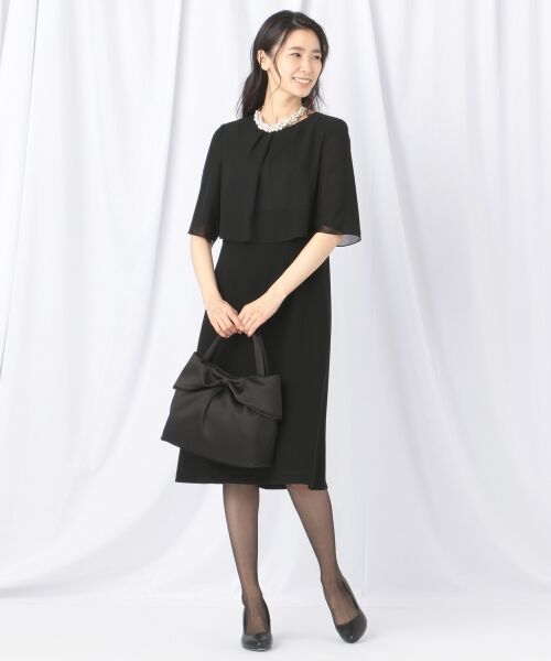 BLACK FORMAL / ブラックフォーマル ドレス | 【WEB限定/洗える】日本製 75dシフォン ワンピース | 詳細16