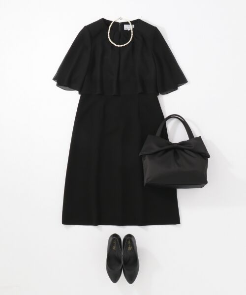 BLACK FORMAL / ブラックフォーマル ドレス | 【WEB限定/洗える】日本製 75dシフォン ワンピース | 詳細17