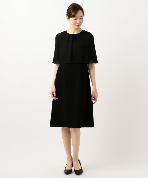 BLACK FORMAL / ブラックフォーマル ドレス | 【WEB限定/洗える】日本製 75dシフォン ワンピース | 詳細18