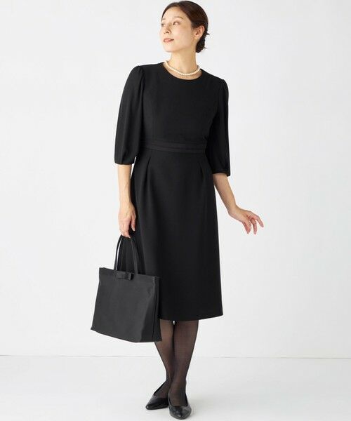 BLACK FORMAL / ブラックフォーマル トートバッグ | 【A4サイズ収納可】トートバッグ横長大 | 詳細1