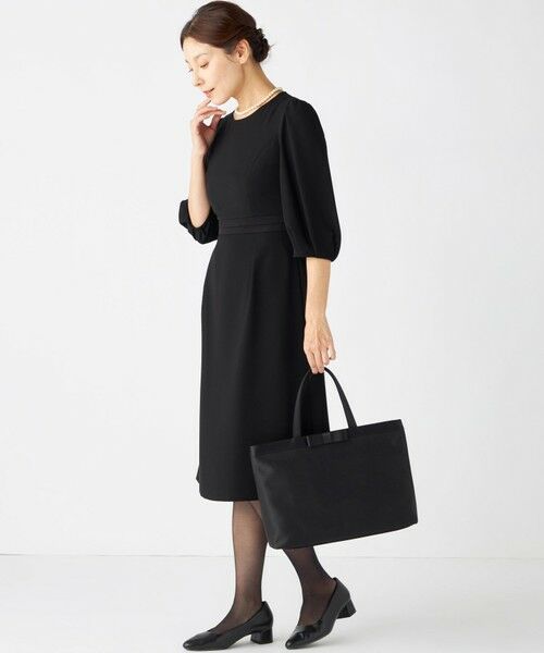 BLACK FORMAL / ブラックフォーマル トートバッグ | 【A4サイズ収納可】トートバッグ横長大 | 詳細2