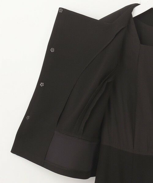 BLACK FORMAL / ブラックフォーマル その他トップス | 【前開きワンピース】ドビーボーダーリボン ジャケット+ワンピース | 詳細19