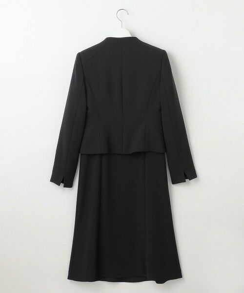 BLACK FORMAL / ブラックフォーマル その他トップス | 【ストレッチ/前開きワンピース】平二重 ジャケット+ワンピース | 詳細1