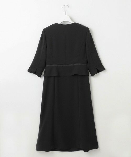 BLACK FORMAL / ブラックフォーマル その他トップス | 【ストレッチ/前開きワンピース】平二重 ジャケット+ワンピース | 詳細13