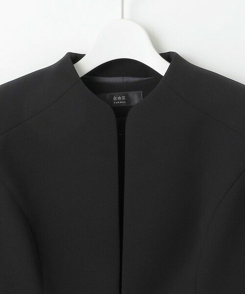 BLACK FORMAL / ブラックフォーマル その他トップス | 【ストレッチ/前開きワンピース】平二重 ジャケット+ワンピース | 詳細2