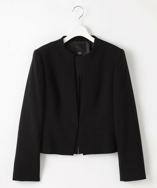 BLACK FORMAL / ブラックフォーマル セットアップ | 【ウォッシャブル対応】ドビーボーダーリボン ジャケット+ワンピース | 詳細22