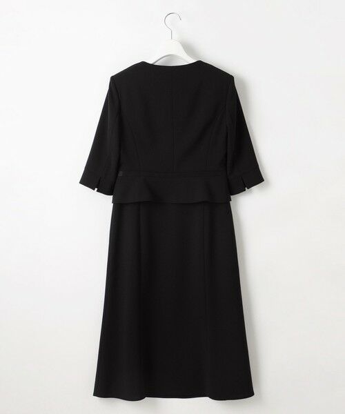 BLACK FORMAL / ブラックフォーマル セットアップ | 【ウォッシャブル対応】ドビーボーダーリボン ジャケット+ワンピース | 詳細24