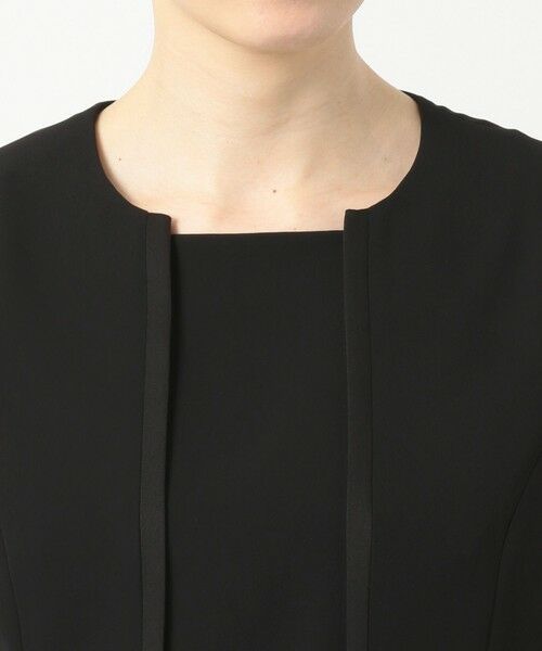BLACK FORMAL / ブラックフォーマル セットアップ | 【洗える/縦横ストレッチ】セオプラスエス横二重ジャケット+ワンピース | 詳細15