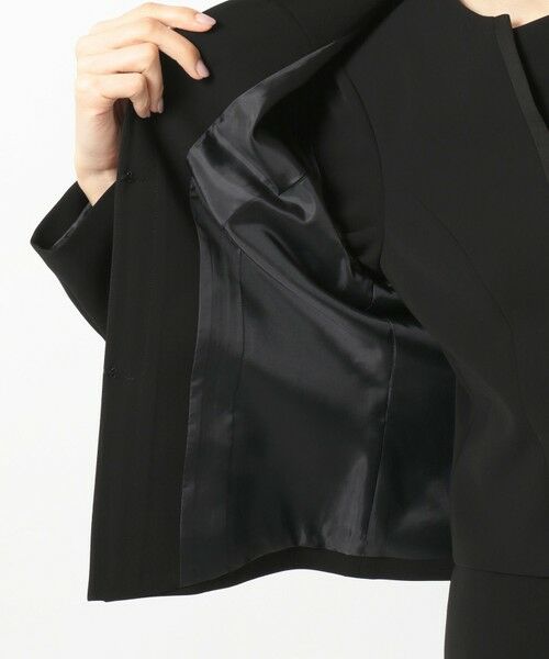 BLACK FORMAL / ブラックフォーマル セットアップ | 【洗える/縦横ストレッチ】セオプラスエス横二重ジャケット+ワンピース | 詳細19