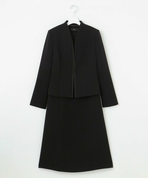 BLACK FORMAL / ブラックフォーマル セットアップ | 【洗える/縦横ストレッチ】セオプラスエス横二重ジャケット+ワンピース | 詳細26