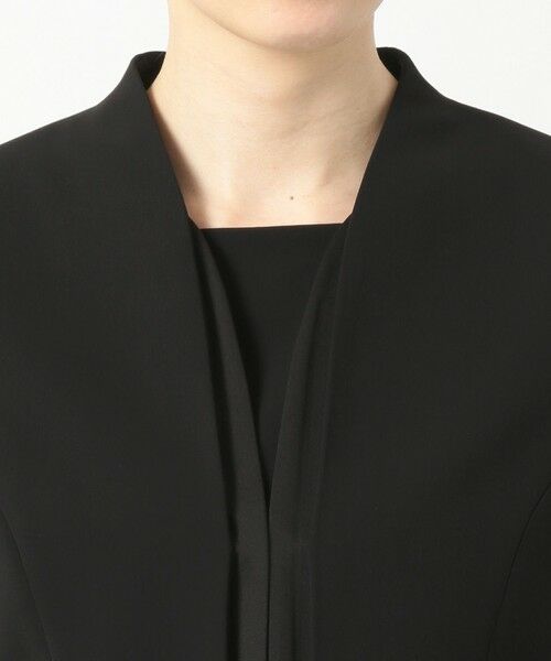 BLACK FORMAL / ブラックフォーマル セットアップ | 【洗える/縦横ストレッチ】セオプラスエス横二重ジャケット+ワンピース | 詳細8