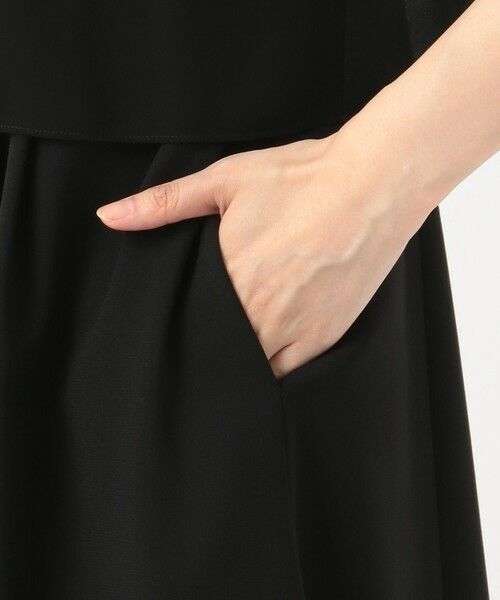BLACK FORMAL / ブラックフォーマル セットアップ | 【洗える】ウォッシャブルストレッチバックサテン ジャケット＋ワンピース | 詳細13