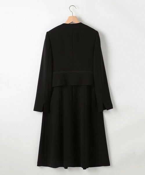 BLACK FORMAL / ブラックフォーマル セットアップ | 【洗える】ウォッシャブルストレッチバックサテン ジャケット＋ワンピース | 詳細15