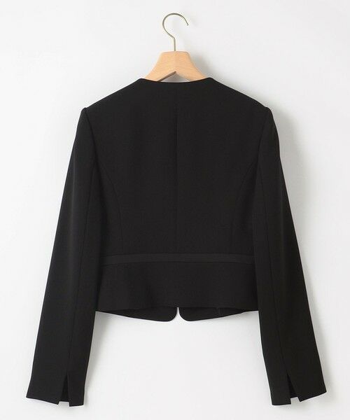 BLACK FORMAL / ブラックフォーマル セットアップ | 【洗える】ウォッシャブルストレッチバックサテン ジャケット＋ワンピース | 詳細17