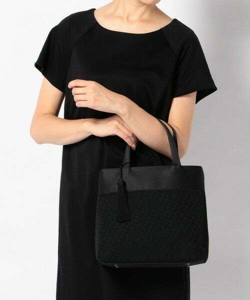 BLACK FORMAL / ブラックフォーマル その他小物 | 【日本製】米沢織 あおり式トート | 詳細1