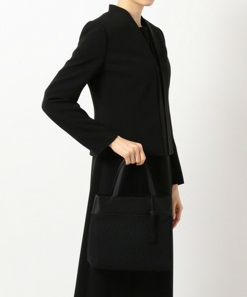BLACK FORMAL / ブラックフォーマル その他小物 | 【日本製】米沢織 あおり式トート | 詳細2