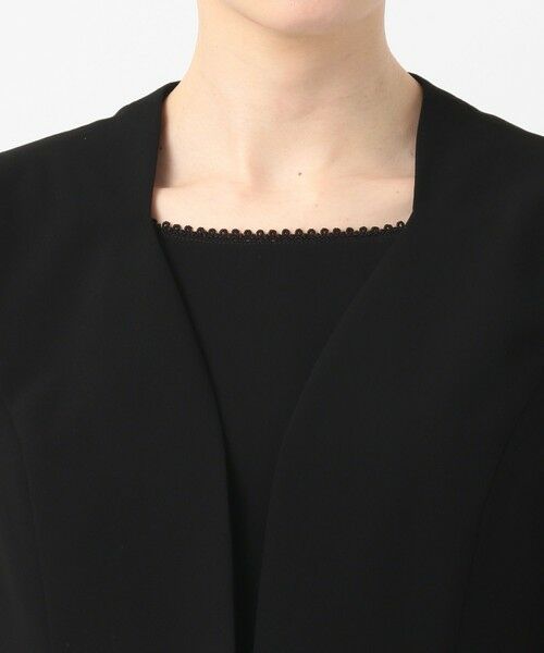BLACK FORMAL / ブラックフォーマル ドレス | 【洗える/着心地楽々】セオプラスエス ウォッシャブル ワンピース | 詳細10