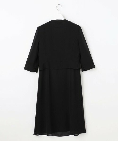 BLACK FORMAL / ブラックフォーマル ドレス | 【洗える/着心地楽々】セオプラスエス ウォッシャブル ワンピース | 詳細19