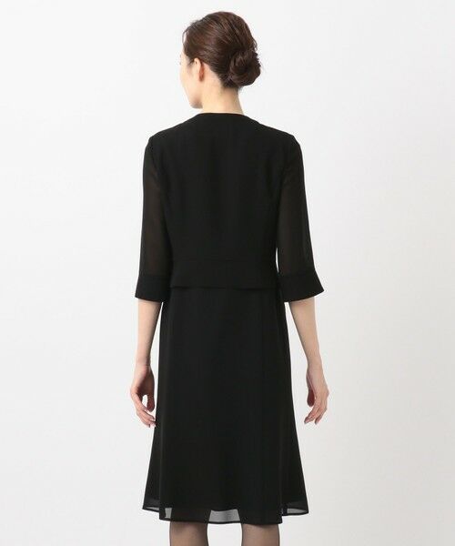 BLACK FORMAL / ブラックフォーマル ドレス | 【洗える/着心地楽々】セオプラスエス ウォッシャブル ワンピース | 詳細9
