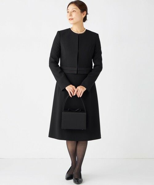 BLACK FORMAL / ブラックフォーマル その他トップス | 【ストレッチ/オールシーズン対応】ペプラムミニグログラン ジャケット＋ワンピース | 詳細4