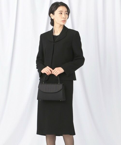 BLACK FORMAL / ブラックフォーマル セットアップ | 【高級トリアセテート素材】レベッカBSジョーゼット ジャケット+ワンピース | 詳細10