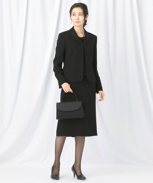 BLACK FORMAL / ブラックフォーマル セットアップ | 【高級トリアセテート素材】レベッカBSジョーゼット ジャケット+ワンピース | 詳細13