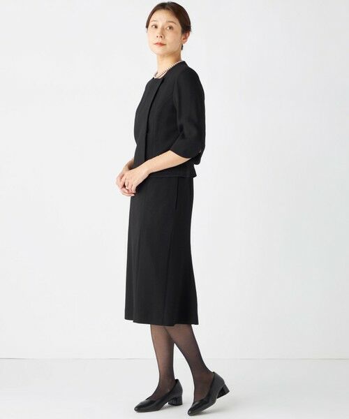 BLACK FORMAL / ブラックフォーマル セットアップ | 【高級トリアセテート素材】レベッカBSジョーゼット ジャケット+ワンピース | 詳細15