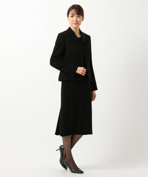 BLACK FORMAL / ブラックフォーマル セットアップ | 【高級トリアセテート素材】レベッカBSジョーゼット ジャケット+ワンピース | 詳細20