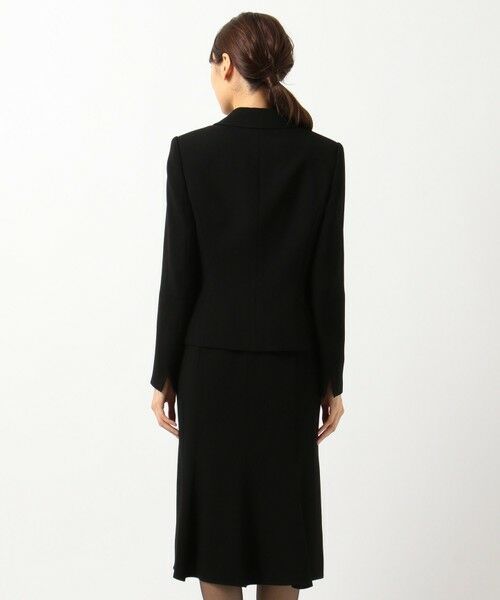 BLACK FORMAL / ブラックフォーマル セットアップ | 【高級トリアセテート素材】レベッカBSジョーゼット ジャケット+ワンピース | 詳細22