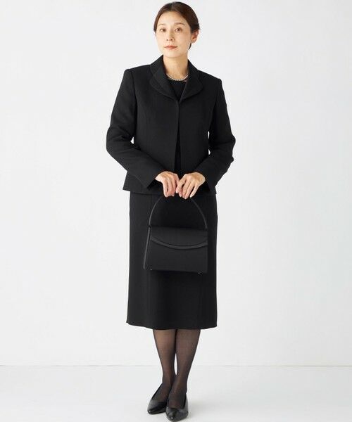 BLACK FORMAL / ブラックフォーマル セットアップ | 【高級トリアセテート素材】レベッカBSジョーゼット ジャケット+ワンピース | 詳細5