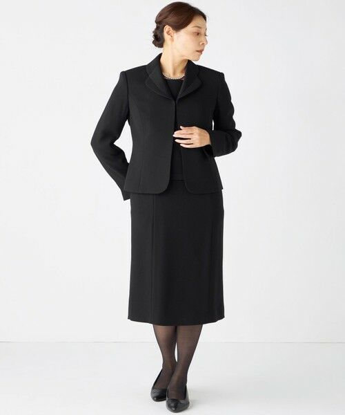 BLACK FORMAL / ブラックフォーマル セットアップ | 【高級トリアセテート素材】レベッカBSジョーゼット ジャケット+ワンピース | 詳細6