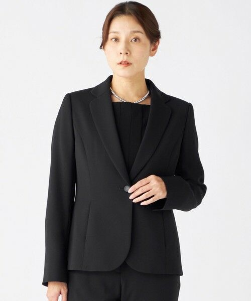BLACK FORMAL / ブラックフォーマル テーラードジャケット | 【ゆったりサイズも】テーラードジャケット | 詳細1
