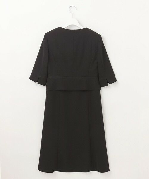 BLACK FORMAL / ブラックフォーマル セットアップ | ドビーボーダーリボン ジャケット+ワンピース | 詳細12