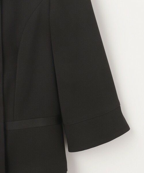 BLACK FORMAL / ブラックフォーマル セットアップ | ドビーボーダーリボン ジャケット+ワンピース | 詳細14