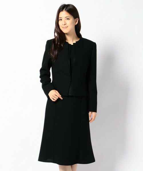 BLACK FORMAL / ブラックフォーマル セットアップ | ドビーボーダーリボン ジャケット+ワンピース | 詳細23