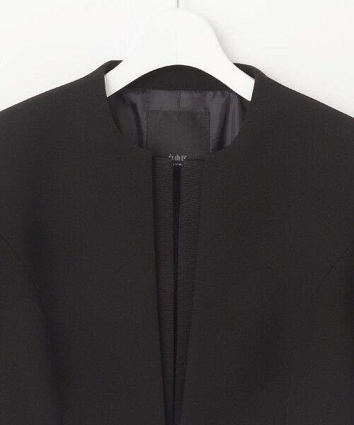 BLACK FORMAL / ブラックフォーマル セットアップ | ドビーボーダーリボン ジャケット+ワンピース | 詳細3