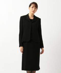 BLACK FORMAL / ブラックフォーマル その他トップス | 【高級トリアセテート素材】レベッカBSジョーゼット ジャケット+ワンピース