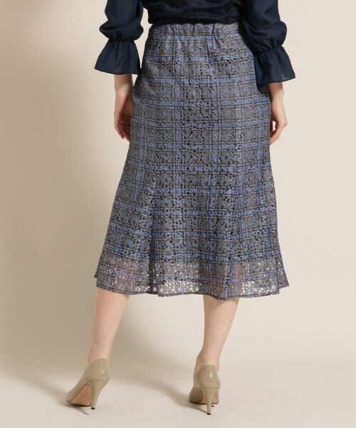 セール Web 一部店舗限定 Supreme La La シュープリーム ララ フラワーレースチェックスカート ミニ ひざ丈スカート Bon Mercerie ボン メルスリー ファッション通販 タカシマヤファッションスクエア