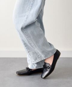 Bridget Birkin / ブリジットバーキン フラットシューズ | 【PARADIS COULEUR】スクエアトウプラチェーンシューズ