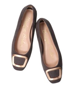 Bridget Birkin / ブリジットバーキン フラットシューズ | 【BRIDGET BIRKIN】スクエアバックルフラットシューズ