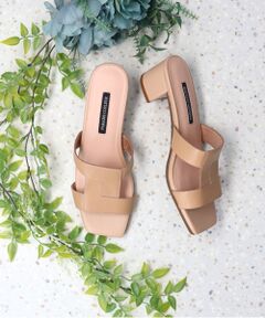 Bridget Birkin / ブリジットバーキン サンダル | 【PARADIS COULEUR】スクエアトウクロスミュールサンダル