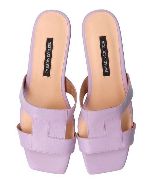 Bridget Birkin / ブリジットバーキン サンダル | 【PARADIS COULEUR】スクエアトウクロスミュールサンダル | 詳細17