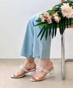 【BRIDGET BIRKIN】甲ビジュークリアヒールサンダル