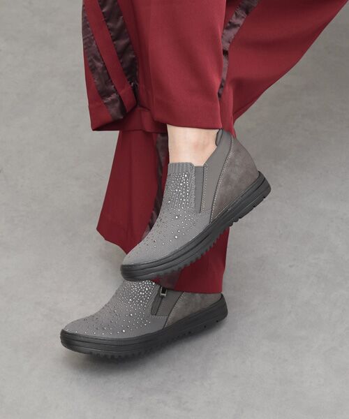 Bridget Birkin / ブリジットバーキン スニーカー | 【ROUND ABOUT】ラインストーンインヒールスニーカー | 詳細28